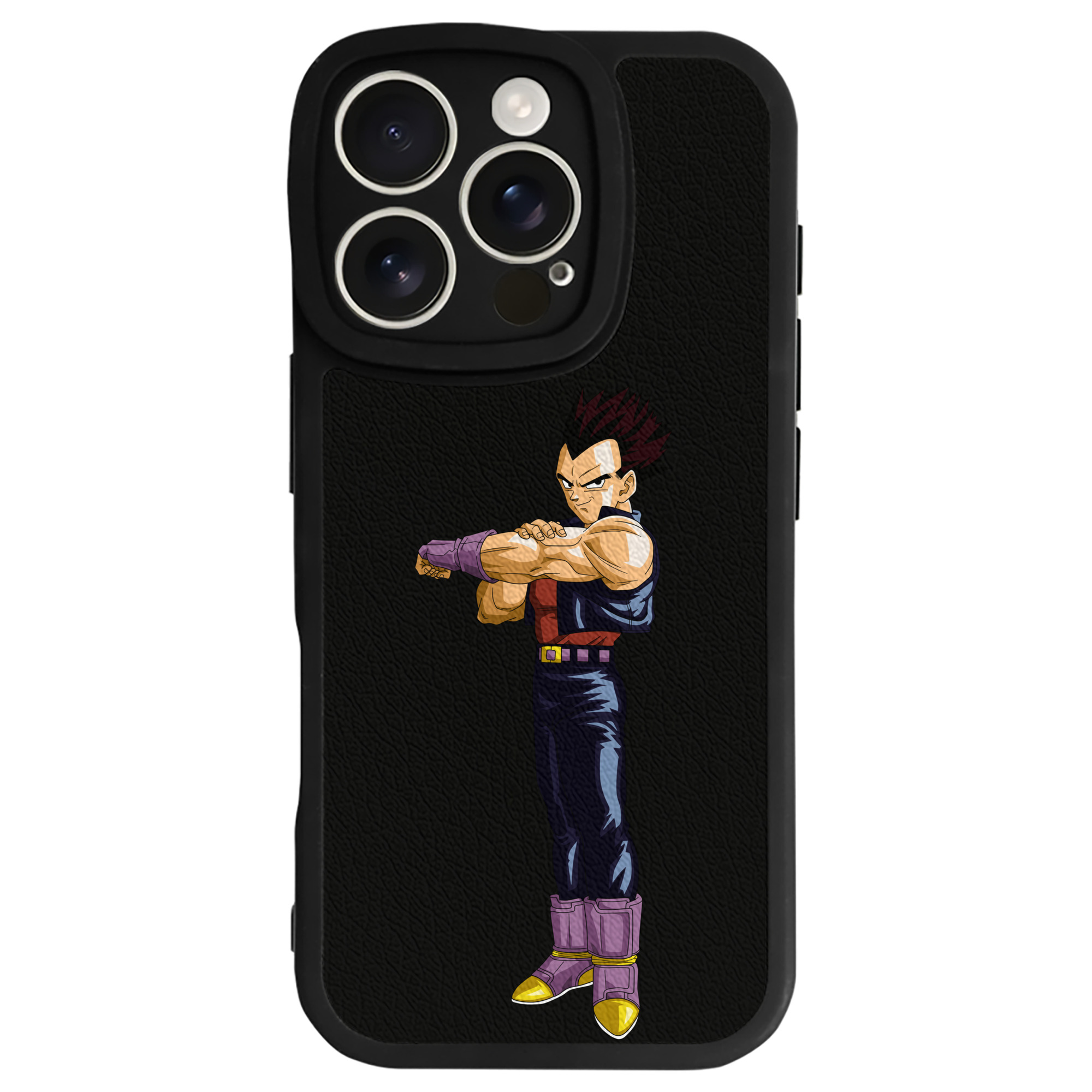 （画像用） ドラゴンボール ベジータ四世（Bejīta Yonsei）DRAGON BALL Vegeta IV 【iPhone 16シリーズ対応】シリコンスマホケース（レザー調） 材質：シリコン